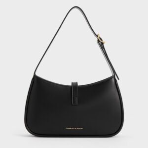 Structured Leather Shoulder Bag